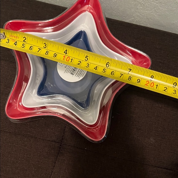 # 0628+ Star-Shaped Red, White, and Blue Bowl Set - Picture 2 of 4